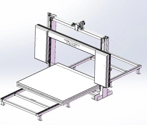 CNC Verticale Vibrition Bladsnijder voor Reactie Flexibel Schuim 4kw 380V 50HZ