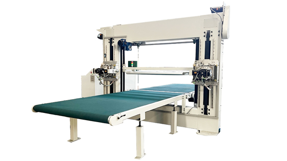 Automatische Dubbele CNC van de het Schuimspons van de Bladsnijder Horizontale Pu Snijmachine