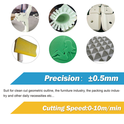 Gemakkelijk te bedienen DTC-SD2012 Dual Blade Oscillating Foam Contour Cutting Machine voor PU Foam Sponge