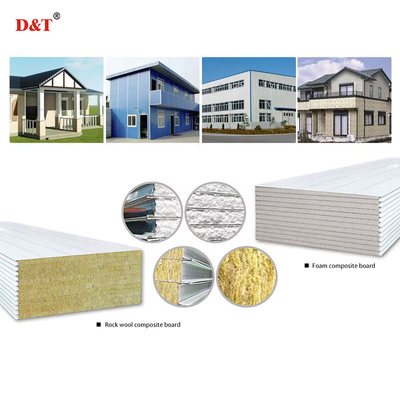 Versatile maatwerk EPS / Rock Wool Sandwich Panel Machine voor dak en muur