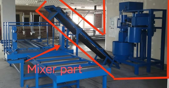 EPS-schuimcementcoatingsmachine voor cornice met styrofoam