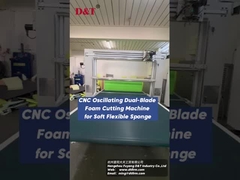 Dual Blade 2D Forms Oscillating Blade Contour Cutter voor Rebound Foam